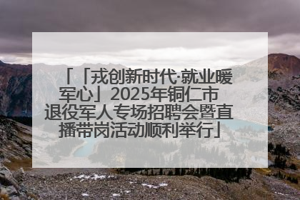 「戎创新时代·就业暖军心」2025年铜仁市退役军人专场招聘会暨直播带岗活动顺利举行