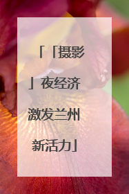 「摄影」夜经济激发兰州新活力