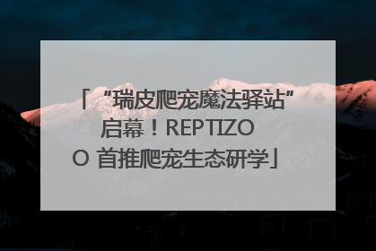 “瑞皮爬宠魔法驿站” 启幕！REPTIZOO 首推爬宠生态研学