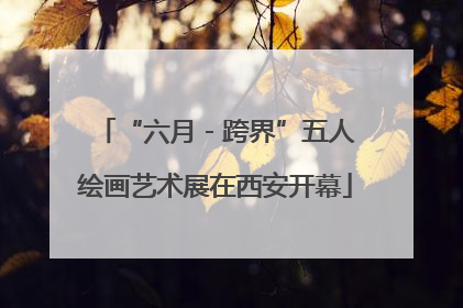 “六月 - 跨界”五人绘画艺术展在西安开幕
