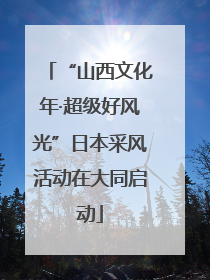 “山西文化年·超级好风光”日本采风活动在大同启动