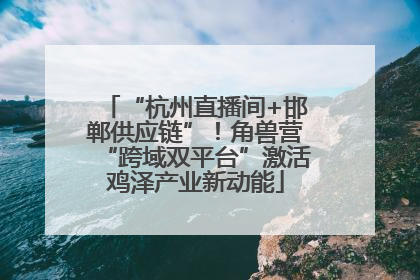 “杭州直播间+邯郸供应链”！角兽营“跨域双平台”激活鸡泽产业新动能