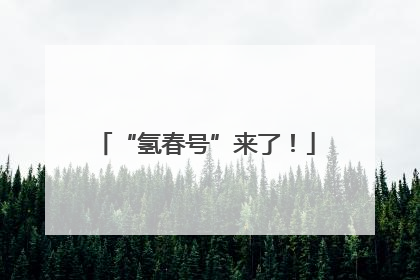 “氢春号”来了！