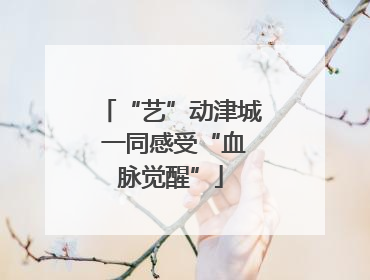 “艺”动津城 一同感受“血脉觉醒”