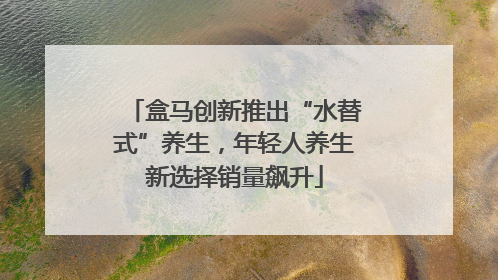 盒马创新推出“水替式”养生，年轻人养生新选择销量飙升