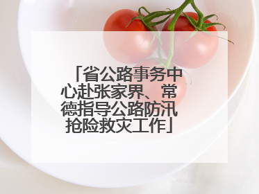 省公路事务中心赴张家界、常德指导公路防汛抢险救灾工作