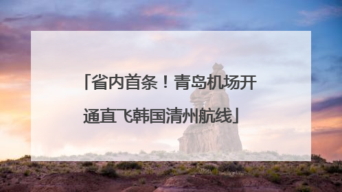 省内首条！青岛机场开通直飞韩国清州航线