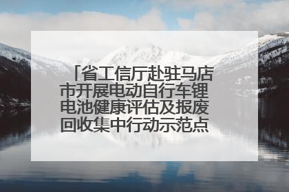 省工信厅赴驻马店市开展电动自行车锂电池健康评估及报废回收集中行动示范点建设调研指导