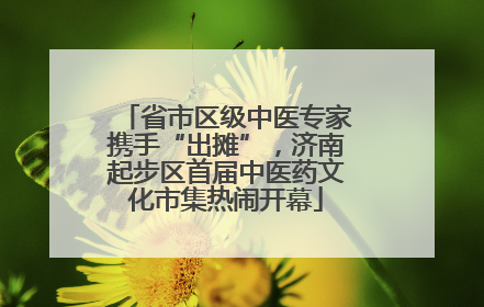 省市区级中医专家携手“出摊”，济南起步区首届中医药文化市集热闹开幕