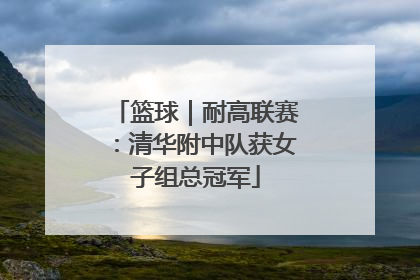 篮球｜耐高联赛：清华附中队获女子组总冠军