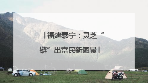 福建泰宁：灵芝“链”出富民新图景