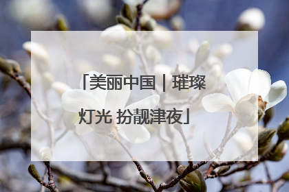 美丽中国｜璀璨灯光 扮靓津夜