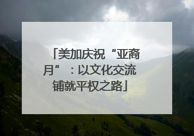 美加庆祝“亚裔月”：以文化交流铺就平权之路