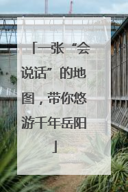 一张“会说话”的地图，带你悠游千年岳阳