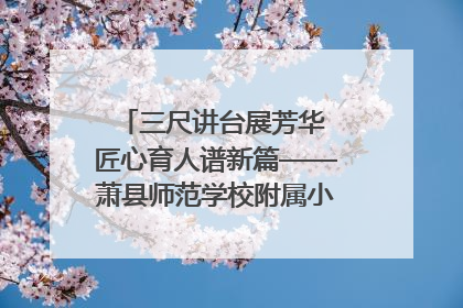 三尺讲台展芳华 匠心育人谱新篇——萧县师范学校附属小学第十三届班主任基本功大赛圆满举办