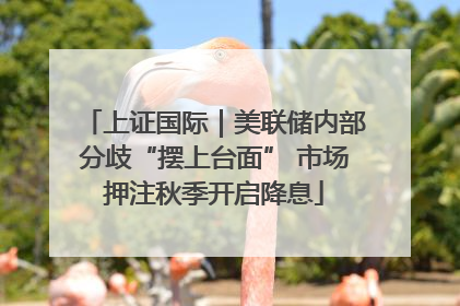 上证国际｜美联储内部分歧“摆上台面” 市场押注秋季开启降息