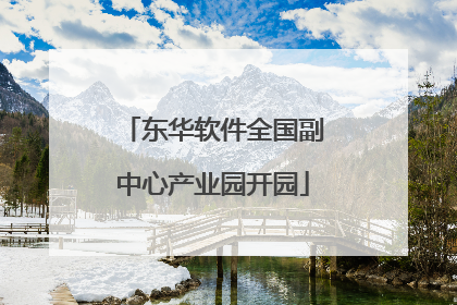 东华软件全国副中心产业园开园