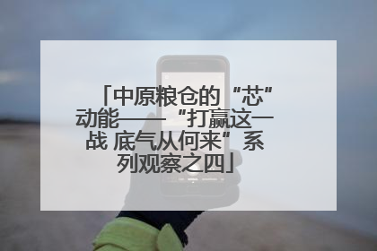 中原粮仓的“芯”动能——“打赢这一战 底气从何来”系列观察之四