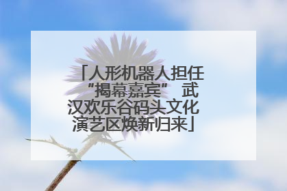 人形机器人担任“揭幕嘉宾” 武汉欢乐谷码头文化演艺区焕新归来