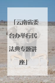 云南省委台办举行民法典专题讲座