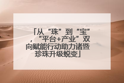 从“珠”到“宝”，“平台+产业”双向赋能行动助力诸暨珍珠升级蜕变