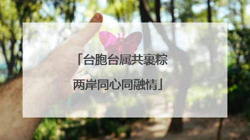 台胞台属共裹粽 两岸同心同融情