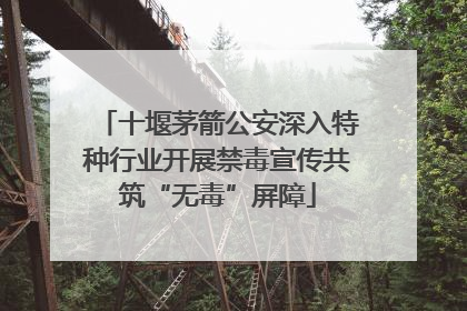 十堰茅箭公安深入特种行业开展禁毒宣传共筑“无毒”屏障