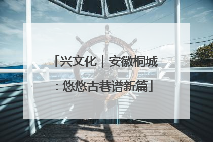 兴文化｜安徽桐城：悠悠古巷谱新篇