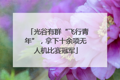 光谷有群“飞行青年”，拿下十余项无人机比赛冠军