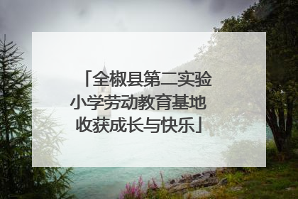 全椒县第二实验小学劳动教育基地收获成长与快乐