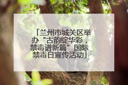 兰州市城关区举办“古韵绽华彩，禁毒谱新篇”国际禁毒日宣传活动