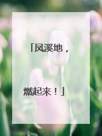 凤溪地，燃起来！