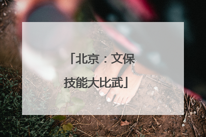 北京：文保技能大比武