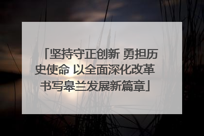 坚持守正创新 勇担历史使命 以全面深化改革书写皋兰发展新篇章
