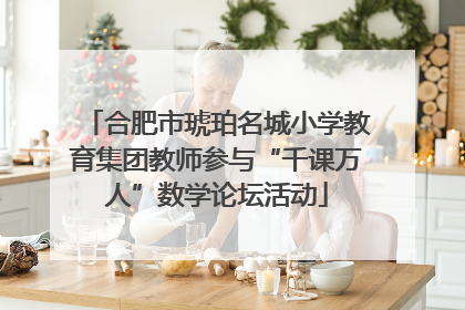 合肥市琥珀名城小学教育集团教师参与“千课万人”数学论坛活动