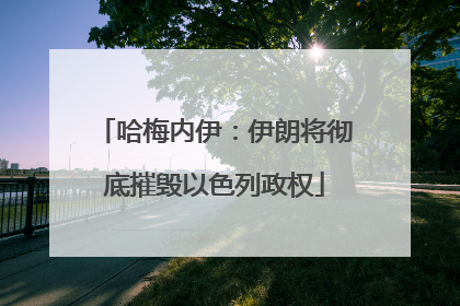 哈梅内伊：伊朗将彻底摧毁以色列政权