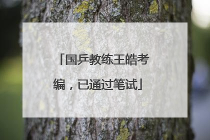 国乒教练王皓考编，已通过笔试
