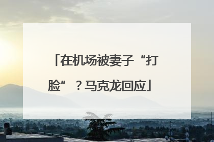 在机场被妻子“打脸”？马克龙回应