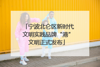 宁波北仑区新时代文明实践品牌“港”文明正式发布