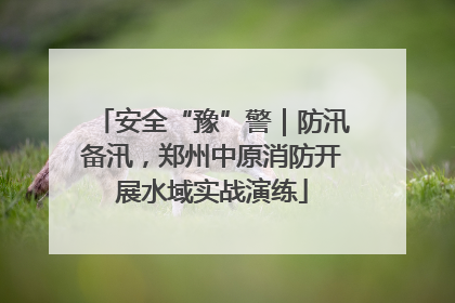 安全“豫”警｜防汛备汛，郑州中原消防开展水域实战演练