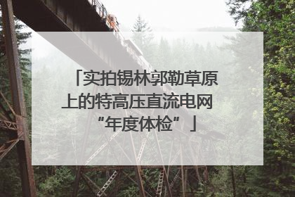 实拍锡林郭勒草原上的特高压直流电网“年度体检”