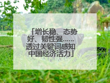 增长稳、态势好、韧性强……透过关键词感知中国经济活力