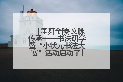 墨舞金陵·文脉传承——书法研学暨“小状元书法大赛”活动启动了