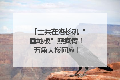 士兵在洛杉矶“睡地板”照疯传！五角大楼回应