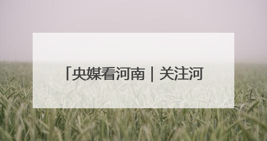 央媒看河南｜关注河南抢收小麦等内容