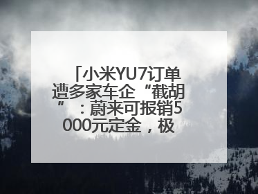 小米YU7订单遭多家车企“截胡”：蔚来可报销5000元定金，极氪送积分；何小鹏下单YU7，喊话雷军早点交付