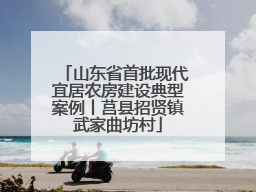 山东省首批现代宜居农房建设典型案例丨莒县招贤镇武家曲坊村