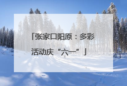 张家口阳原：多彩活动庆“六一”