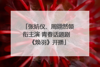 张婧仪、周翊然领衔主演 青春话题剧《焕羽》开播