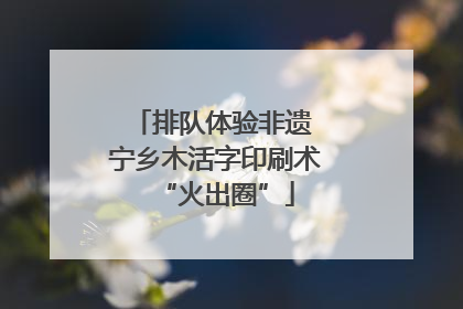 排队体验非遗 宁乡木活字印刷术“火出圈”